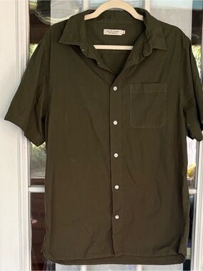 Ace Rivington Santa Barbara Short Sleeve Poplin Shirt. Large.